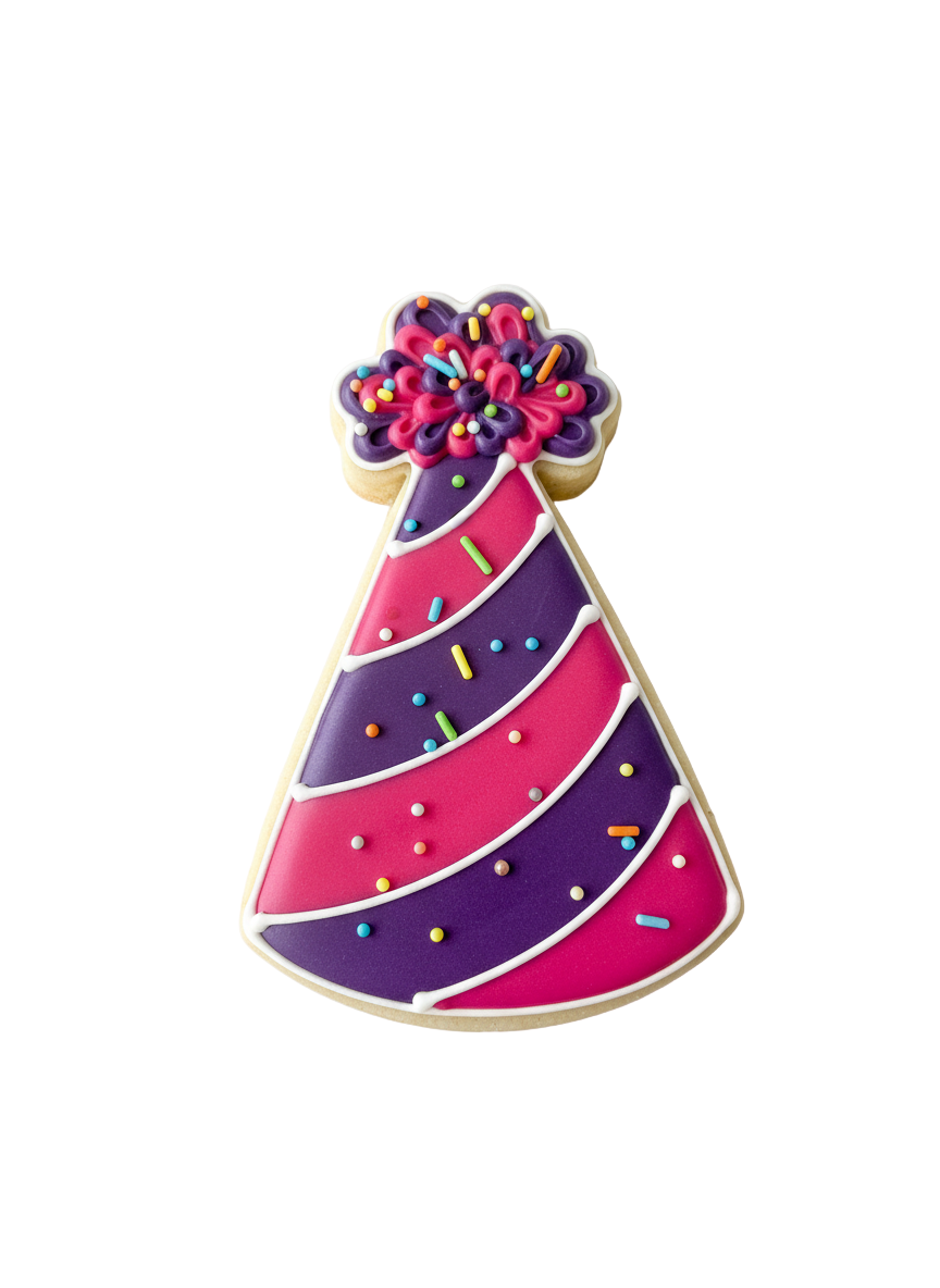 Cortador más marcador de galletas, Gorro de cumpleaños