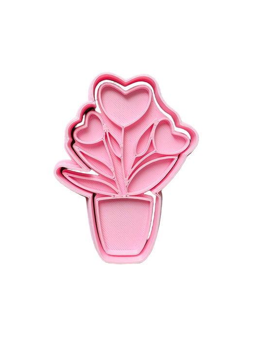 Cortador más marcador de galletas, Tulipanes