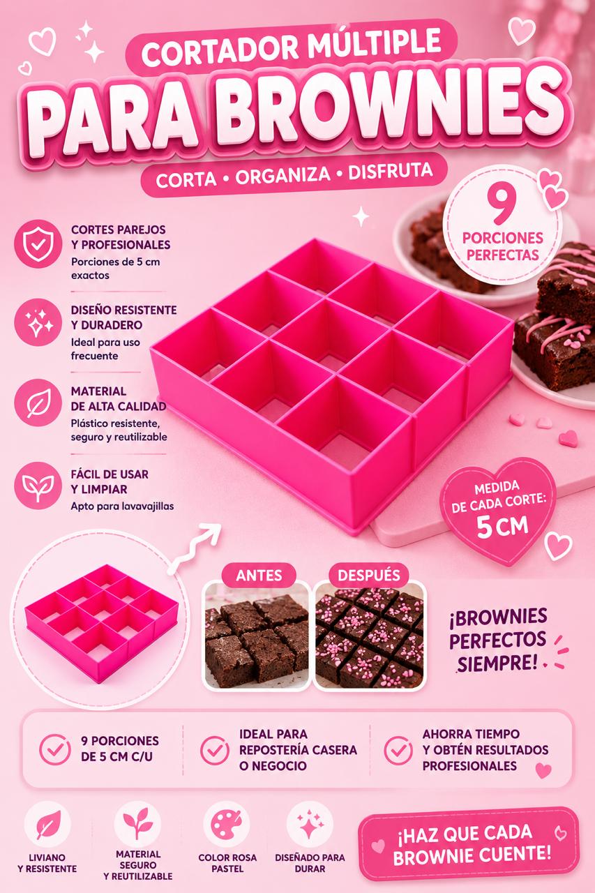 Multicortador de Brownies 5x5 cm 15x15 cm