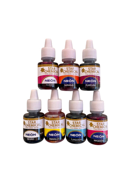 Colorantes Gel Neon Star Chemical 10ml.