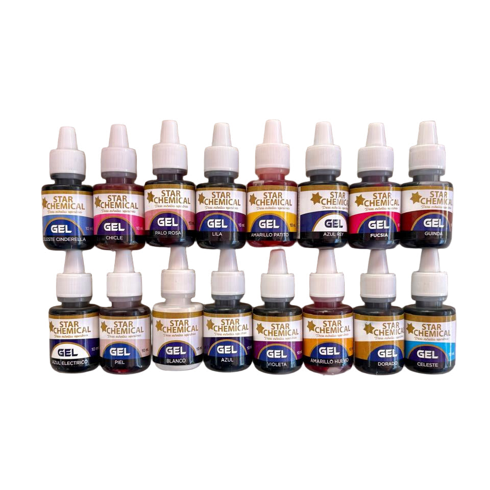 Colorantes Gel Star Chemical 10ml.