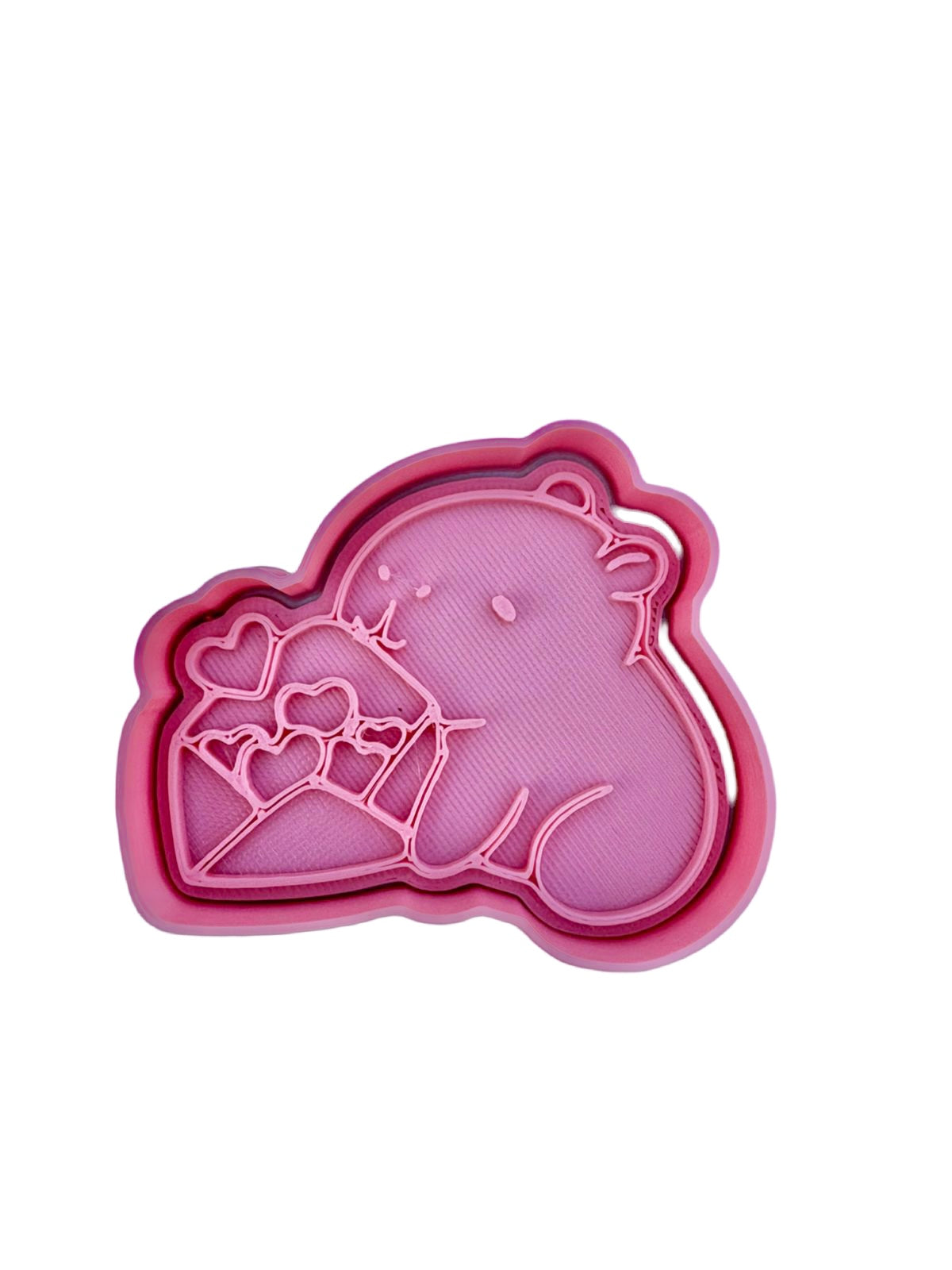Cortador más marcador de galletas, Capibara carta de corazones