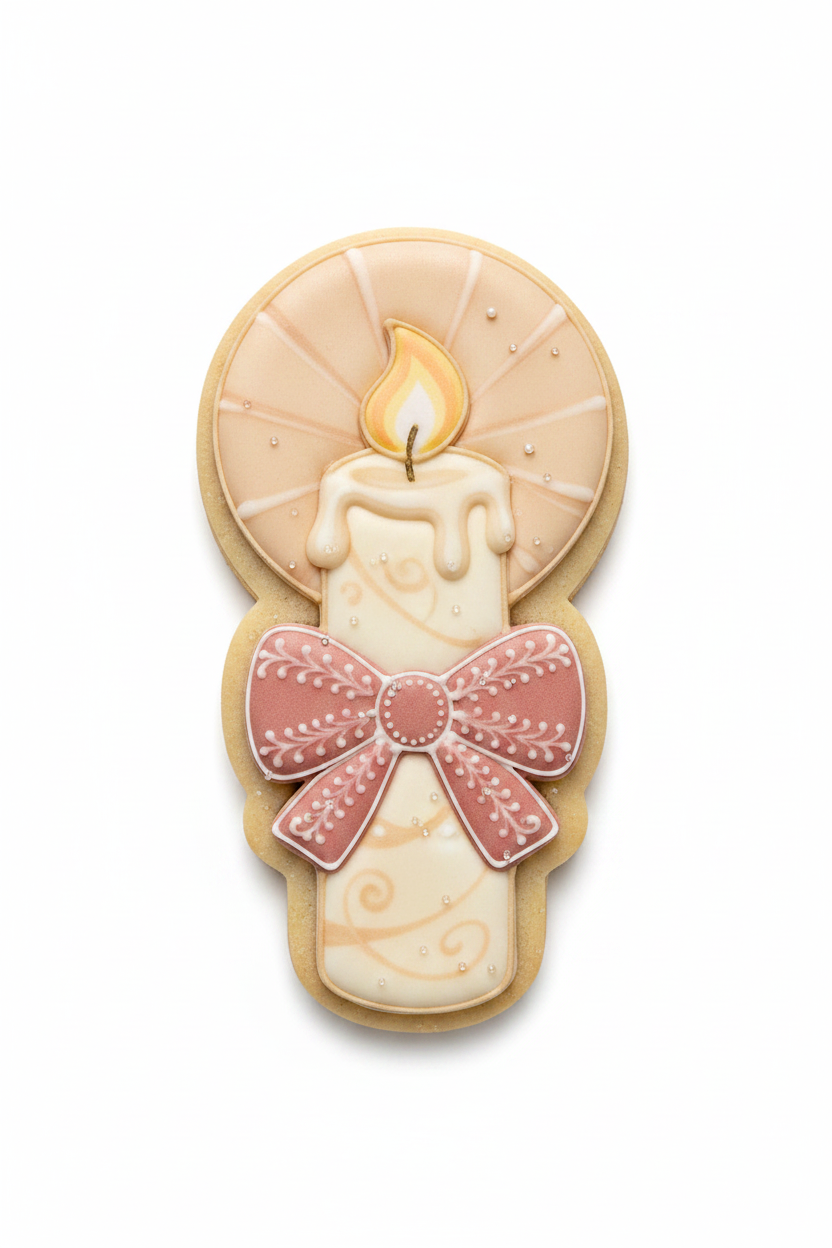 Cortador de galletas  Vela con cinta