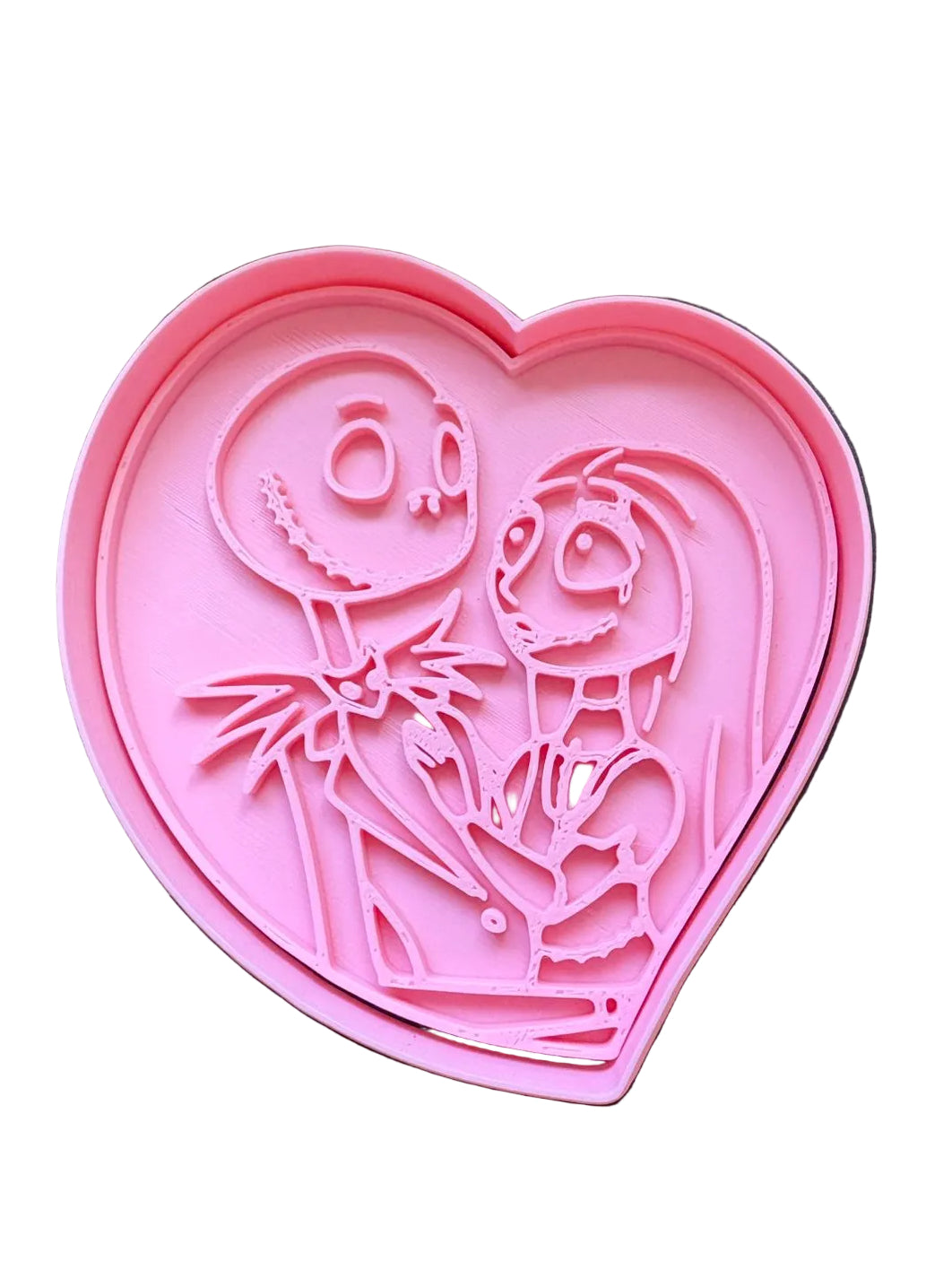Cortador más marcador de galletas, Jack y Sally corazón