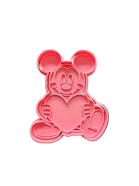 Cortador más marcador de galletas, Mickey corazón