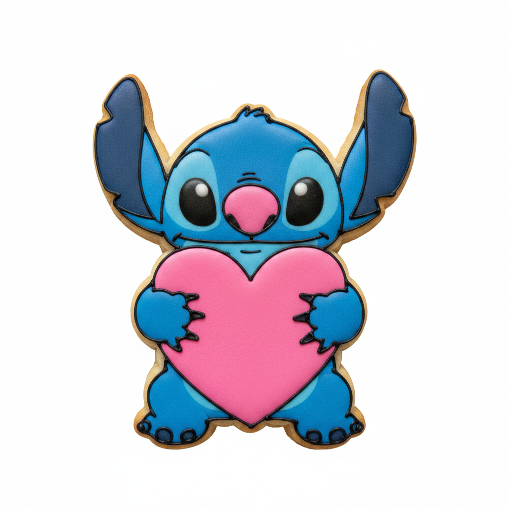 Cortador de galletas Stich corazón 2