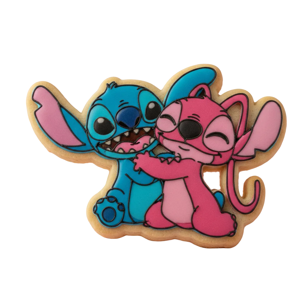 Cortador de galletas Stich y Angela