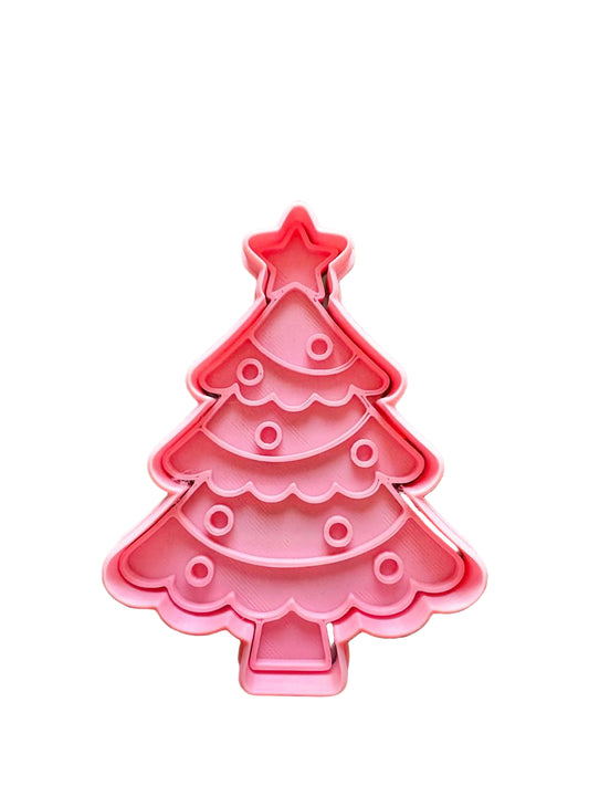 Cortador más marcador de galletas, Árbol de navidad 3