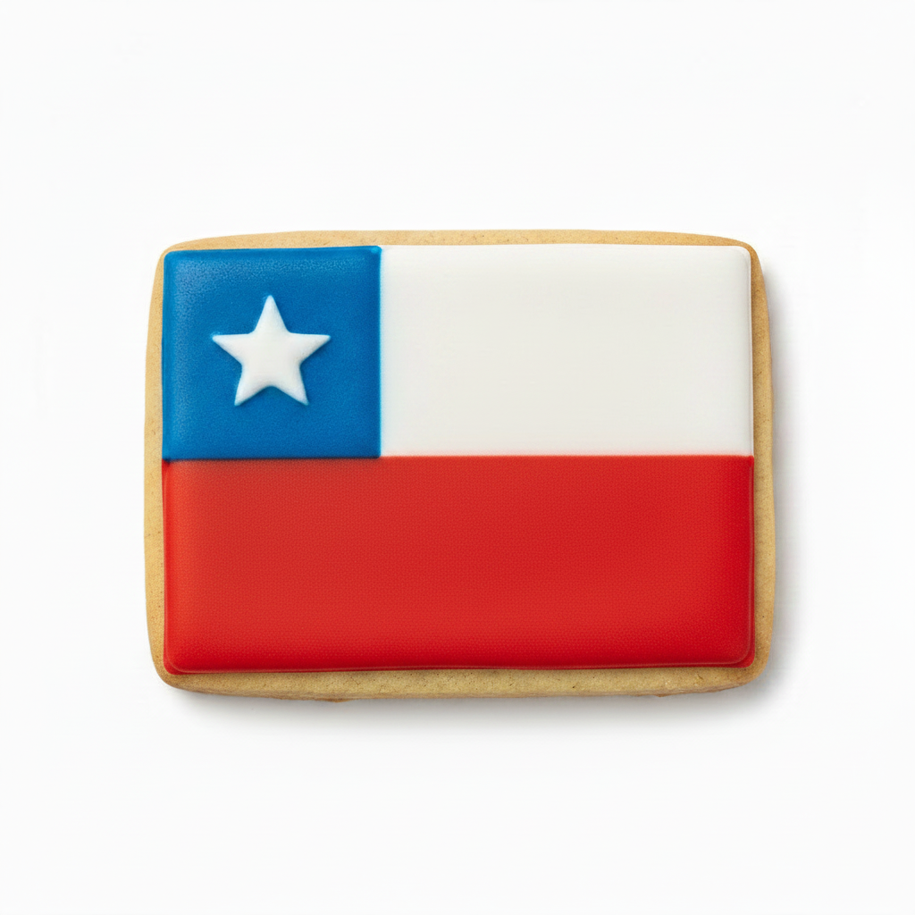 Cortador de galletas Bandera Chilena