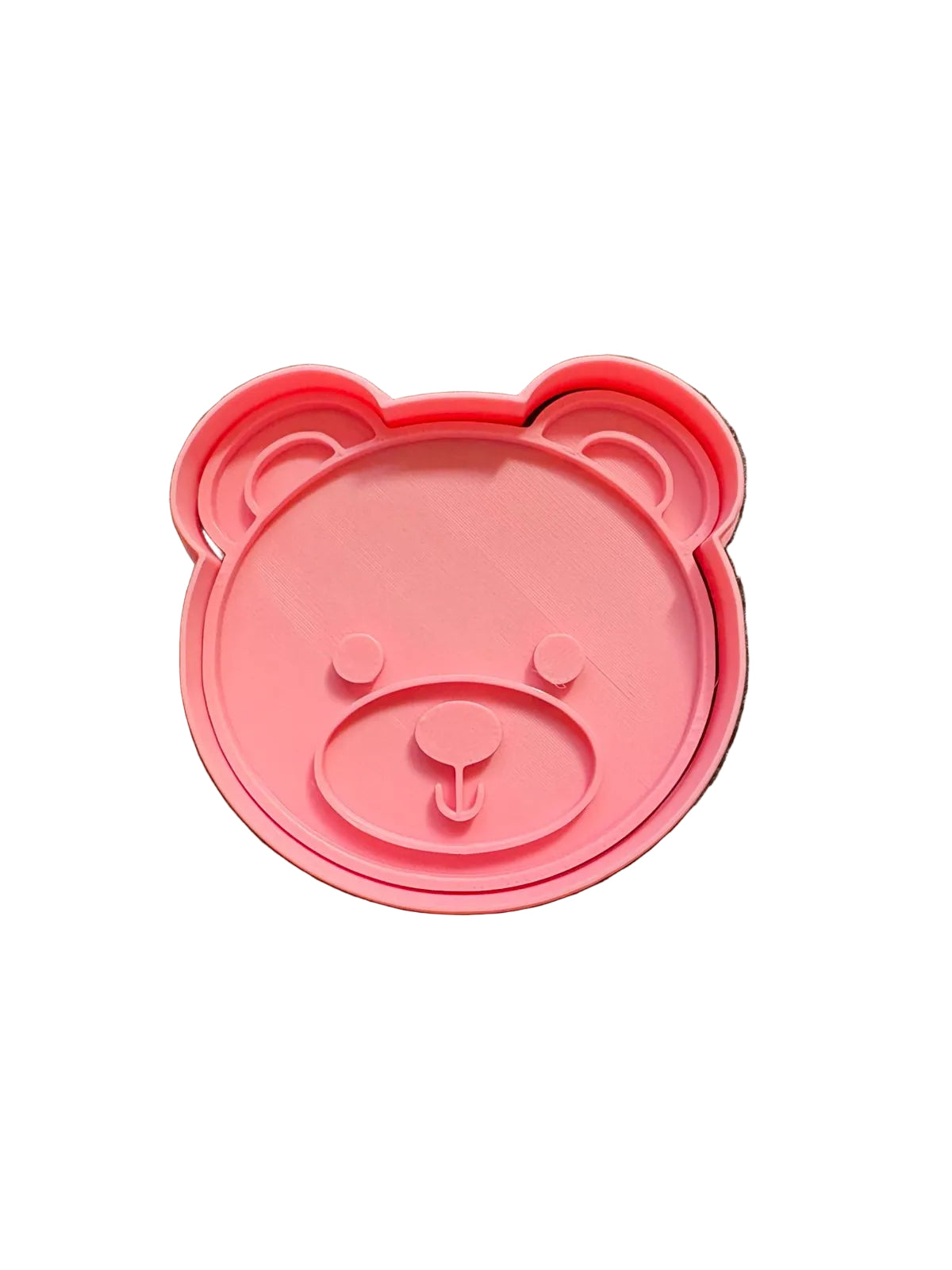 Cortador más marcador de galletas, cara osito