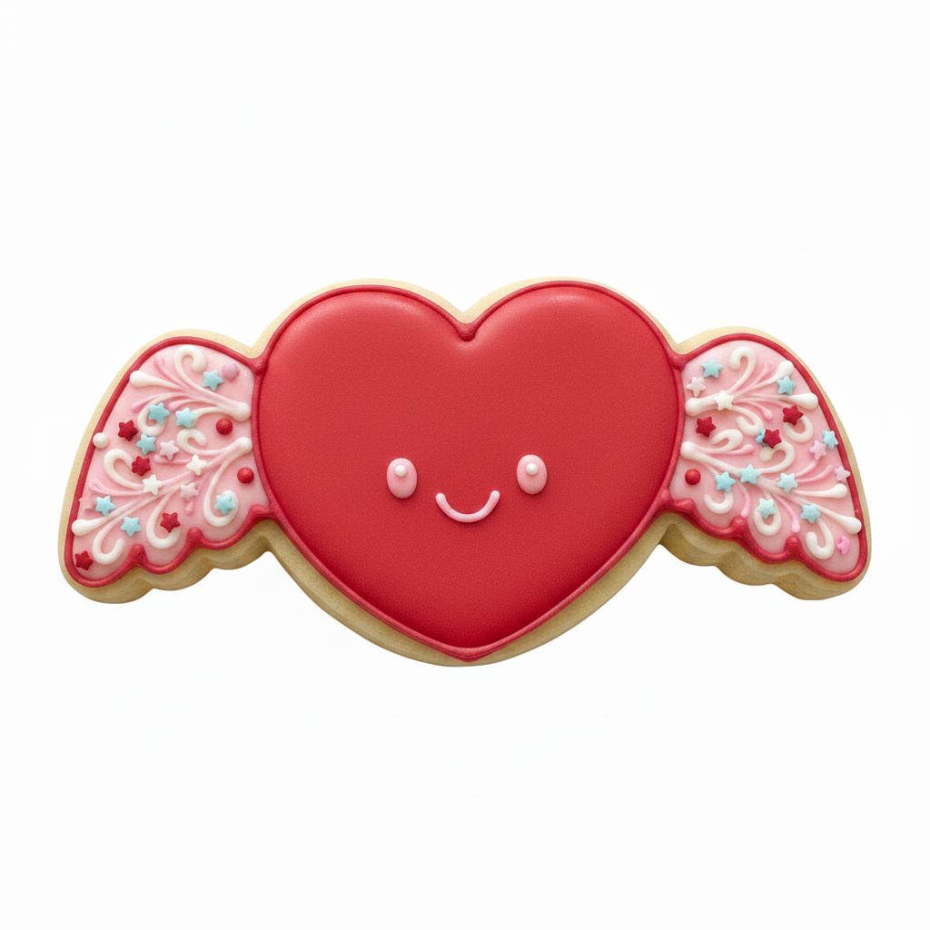 Cortador de galletas Corazón con alas 2