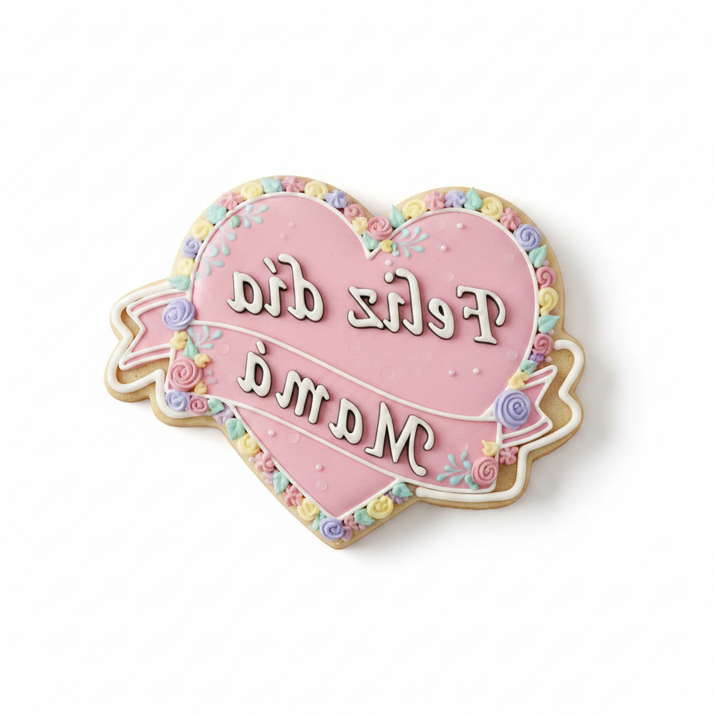 Cortador de galletas Feliz día mama corazón