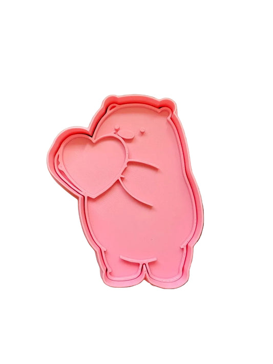 Cortador más marcador de galletas, Polar (escandalosos) corazón