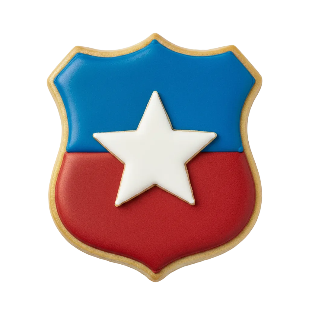 Cortador de galletas Escudo de Chile
