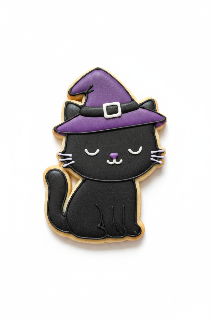 Cortador de galletas Gato brujo Halloween