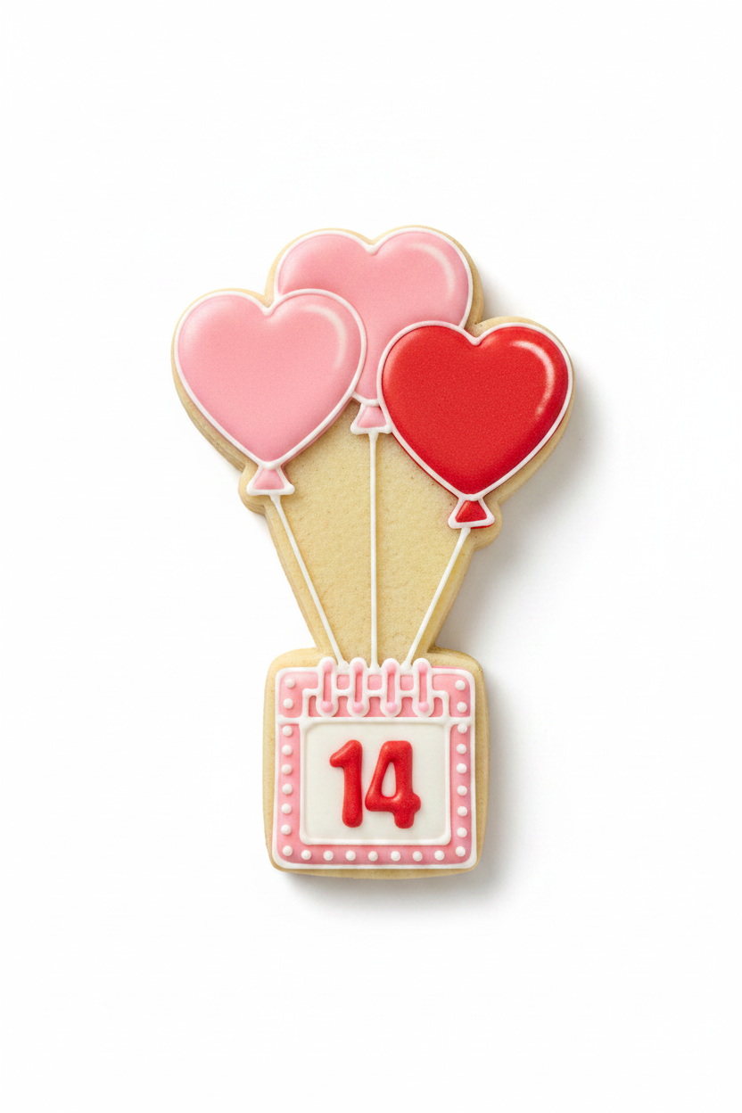 Cortador de galletas globos 14 de febrero
