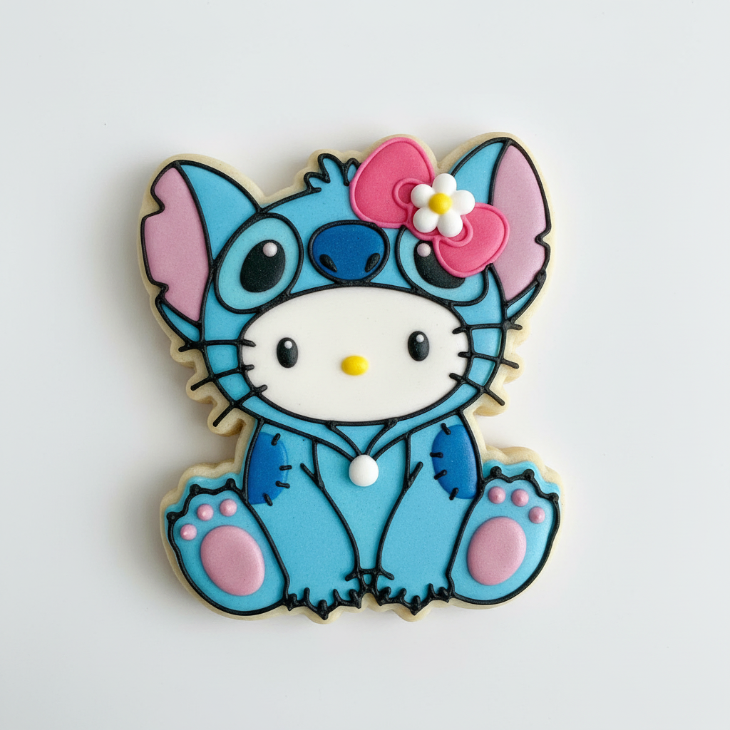 Cortador más marcador de galletas, Hello kitty disfraz Stich