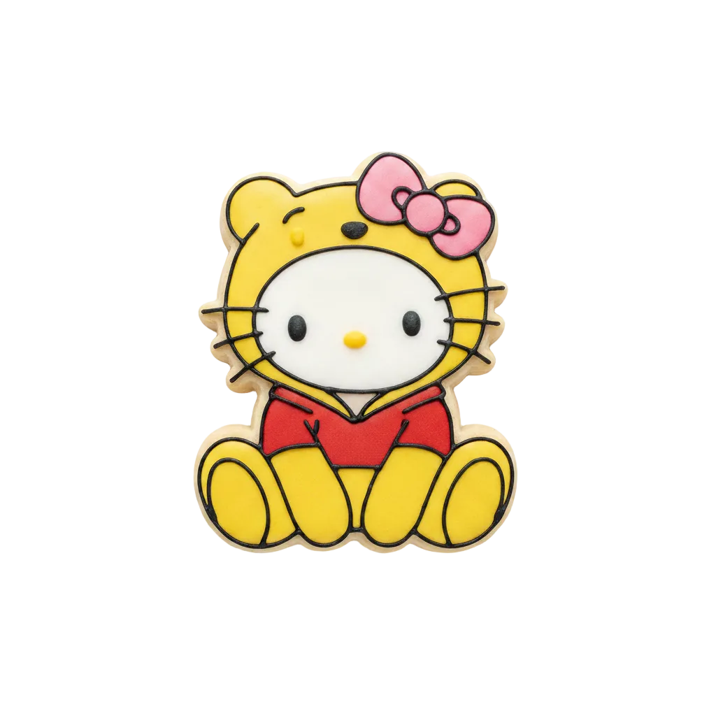 Cortador de galletas Hello Kitty (disfraz Winnie the Pooh)