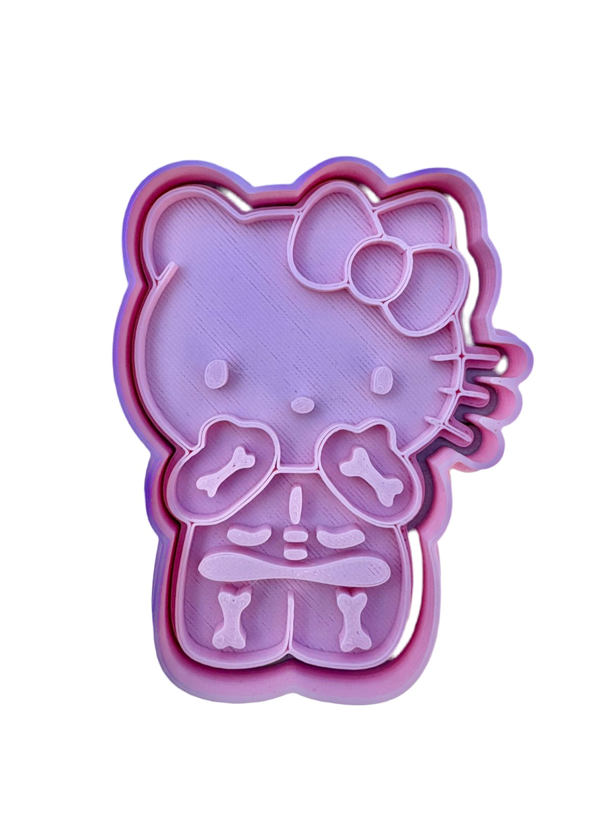 Cortador de galletas Hello kitty esqueleto