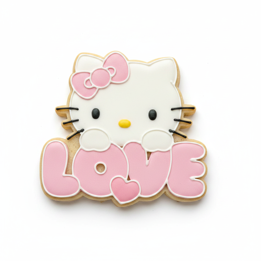 Cortador de galletas Hello kitty Love