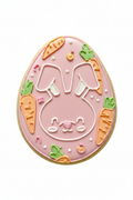 cortador de galleta huevo de pascua conejo con zanahorias 1