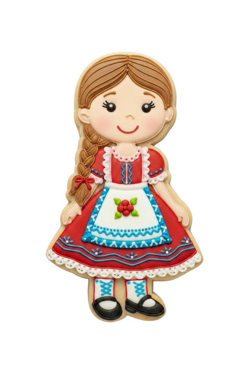 Cortador de galletas Niña vestida de Huasita