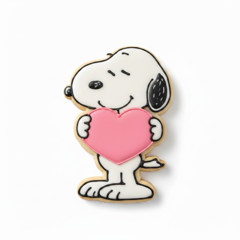 Cortador de galletas Snoopy corazón 1