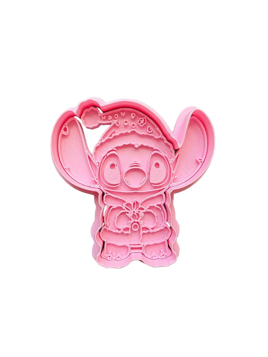 Cortador más marcador de galletas ,Stich navidad 1