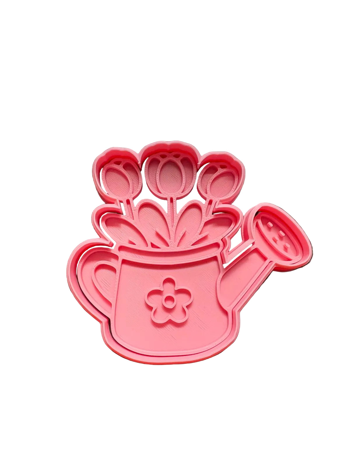 cortador de galletas tetera con flores