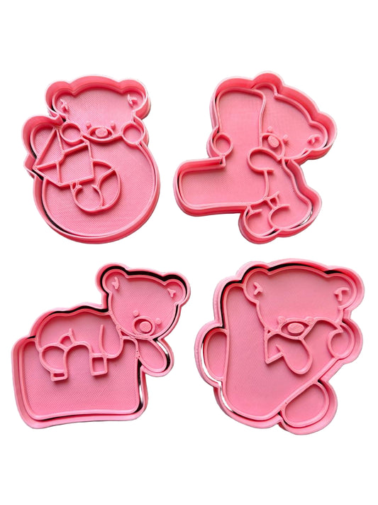 Set Cortadores más marcadores de galletas, Osos Love