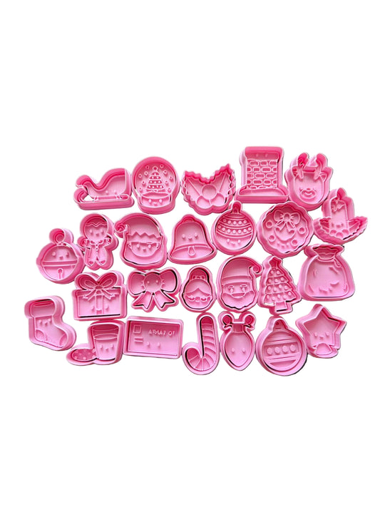 Set cortadores más marcadores de galletas, calendario de advientos 1, 25PCS