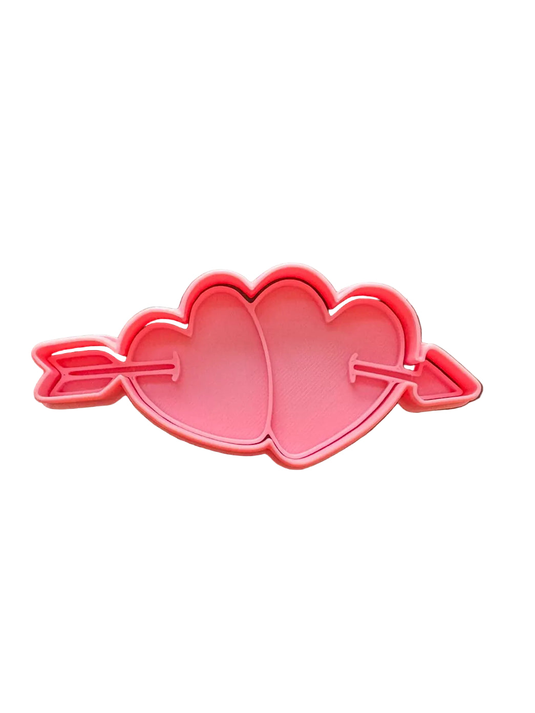 Cortador más marcador de galletas, Corazones con flecha