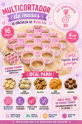 Multicortador de masas 16 Circulos 4 cm