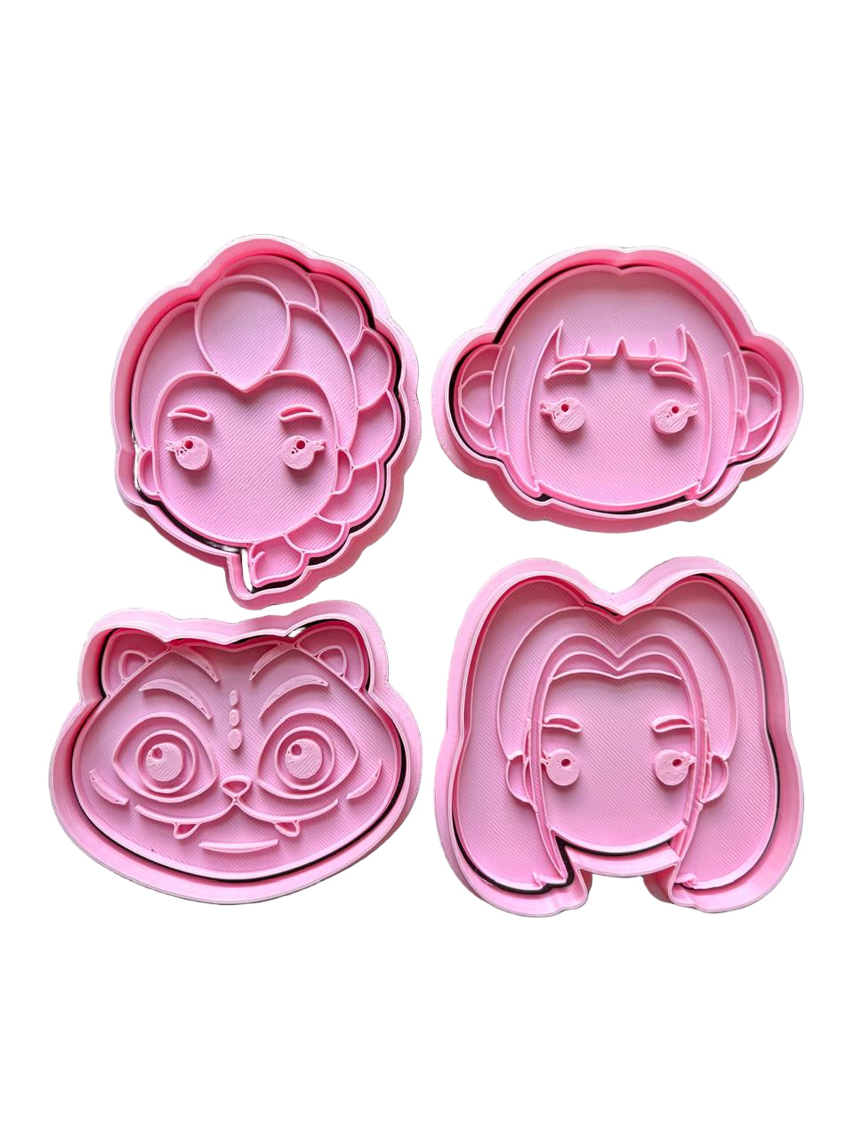 Set Cortadores más marcadores de galletas, Guerreras K-pop 1